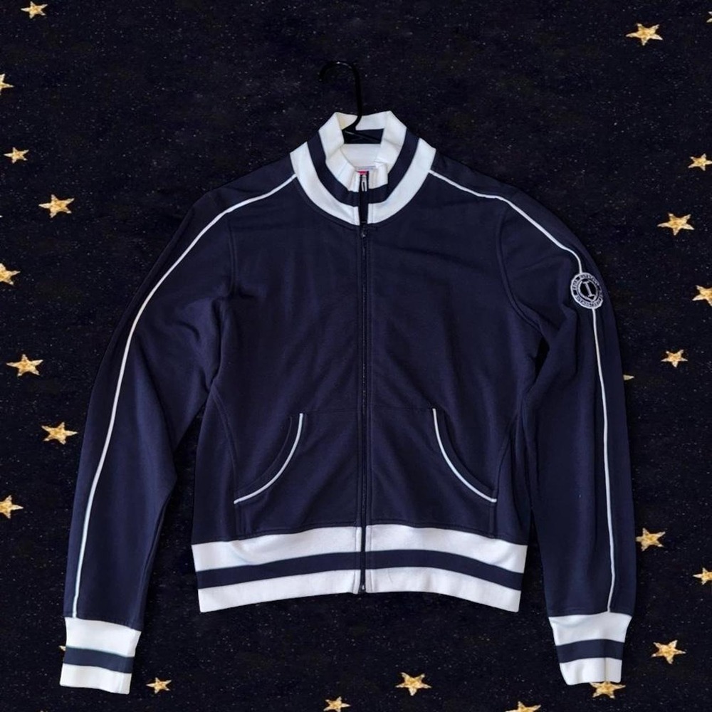 IZOD navy blue zip up jacket